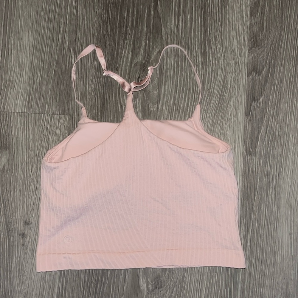 Lululemon Strappy Seamless Yoga Shelf Tank Top Size 6 - Picture 2 of 2
